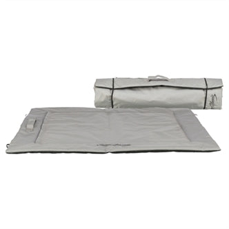 TRIXIE REISDEKEN SAMOA CLASSIC BEIGE / OLIJFGROEN 85X70 CM