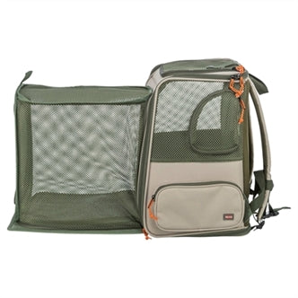 TRIXIE RUGZAK ROCCO MAXIMAAL 10 KG BEIGE / OLIJFGROEN 40X30X42 CM