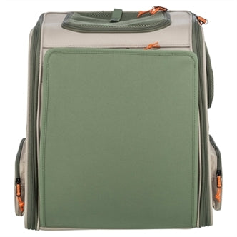TRIXIE RUGZAK ROCCO MAXIMAAL 10 KG BEIGE / OLIJFGROEN 40X30X42 CM