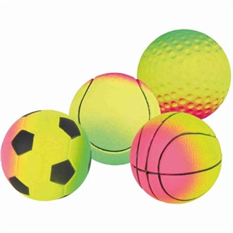 TRIXIE SCHUIMRUBBER BAL ASSORTI 7X7X7 CM