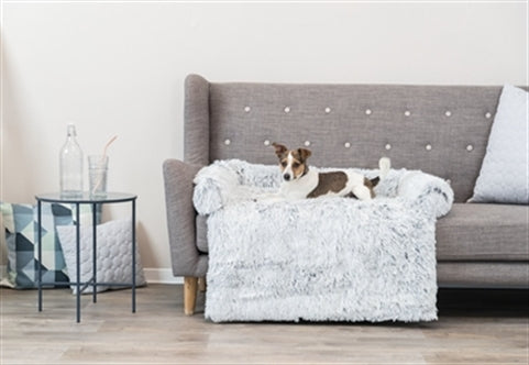 TRIXIE SOFA BED HARVEY MEUBELBESCHERMER HOEKIG WIT / ZWART 70X90X7 CM