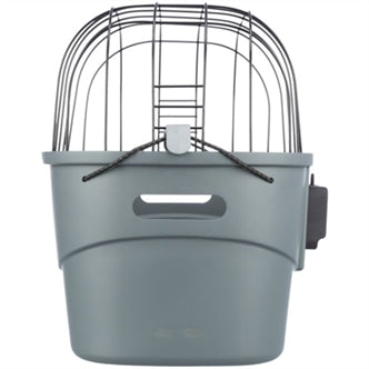 TRIXIE STUUR-FIETSMAND KUNSTSTOF GRIJS 42X30X39 CM TOT 5 KG