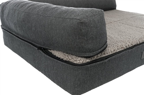 TRIXIE VITAL HONDENMAND SOFA BENDSON ORTHOPEDISCH GRIJS 80X60 CM