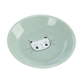 TRIXIE VOERBAK / DRINKBAK KAT VERHOOGD KERAMIEK ASSORTI 200 ML 14 CM