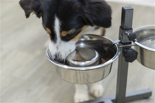 TRIXIE VOERBAK HOND SLOW FEEDING RVS 17 CM