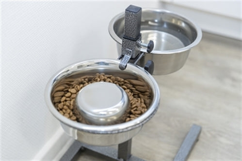 TRIXIE VOERBAK HOND SLOW FEEDING RVS 17 CM