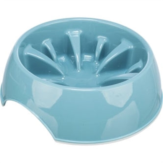 TRIXIE VOERBAK SLOWFEEDING KUNSTSTOF / TPR ASSORTI 20 CM 800 ML