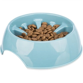 TRIXIE VOERBAK SLOWFEEDING KUNSTSTOF / TPR ASSORTI 20 CM 800 ML