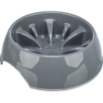 TRIXIE VOERBAK SLOWFEEDING KUNSTSTOF / TPR ASSORTI 25 CM 1,4 LTR