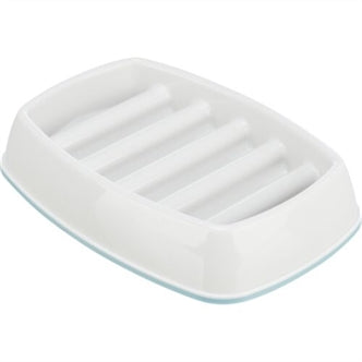 TRIXIE VOERBAK SLOWFEEDING KUNSTSTOF / TPR GRIJS 21X14 CM 250 ML