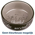 TRIXIE VOERBAK THANKS FOR SERVICE ASSORTI 15 CM 0,3 LTR