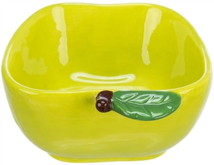 TRIXIE VOERBAK WATERBAK APPEL KERAMIEK 12X11 CM 180 ML