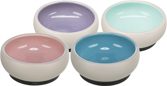 TRIXIE VOERBAK / WATERBAK KERAMISCH ASSORTI 14 CM 600 ML