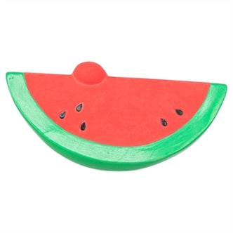 TRIXIE WATERMELOEN LATEX ROOD / GROEN 15,5X8,5X7 CM