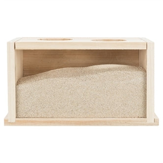 TRIXIE ZANDBAD HAMSTER / GERBIL ONBEHANDELD HOUT 28X15X15 CM