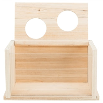 TRIXIE ZANDBAD HAMSTER / GERBIL ONBEHANDELD HOUT 28X15X15 CM