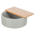 TRIXIE ZANDBAD MET PLATFORM MUIZEN / HAMSTERS KERAMIEK / HOUT 20X20 CM 21X8 CM