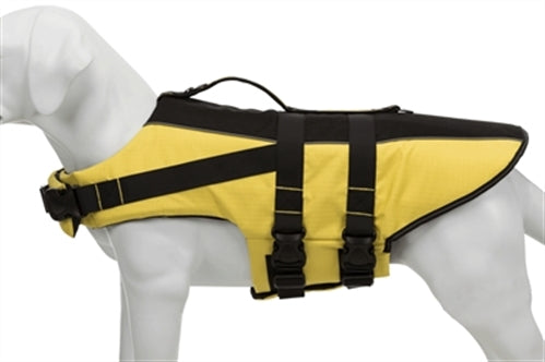 TRIXIE ZWEMVEST GEEL / ZWART L 50-80X55 CM