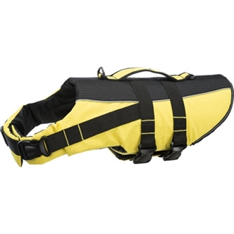 TRIXIE ZWEMVEST GEEL / ZWART XL 60-96X65 CM