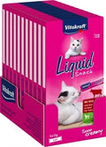 VITAKRAFT CAT LIQUID SNACK RUND & INULINE 11X6 ST