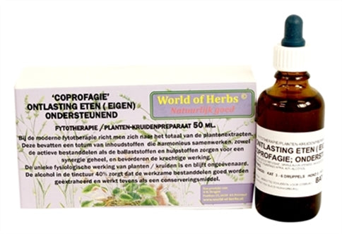 WORLD OF HERBS FYTOTHERAPIE COPROFAGIE ONTLASTING ETEN 50 ML OP=OP